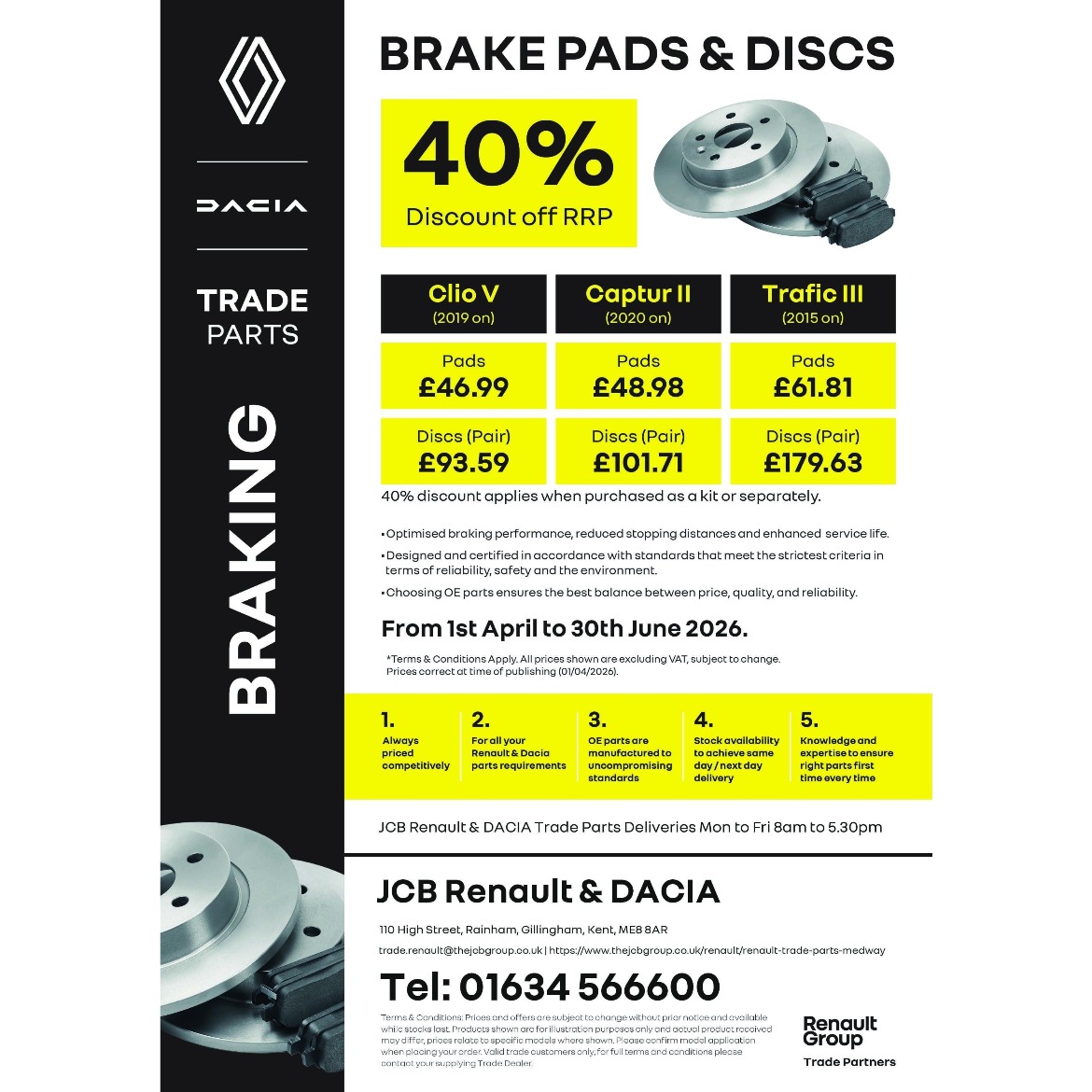 Brake Pads & Discs