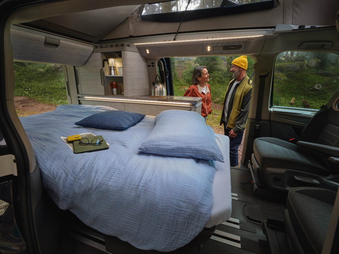 Spacious sleeping area