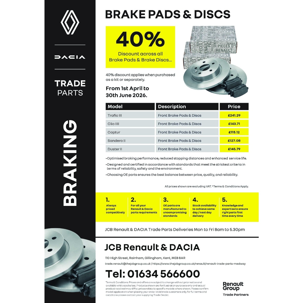 Brake Pads & Discs